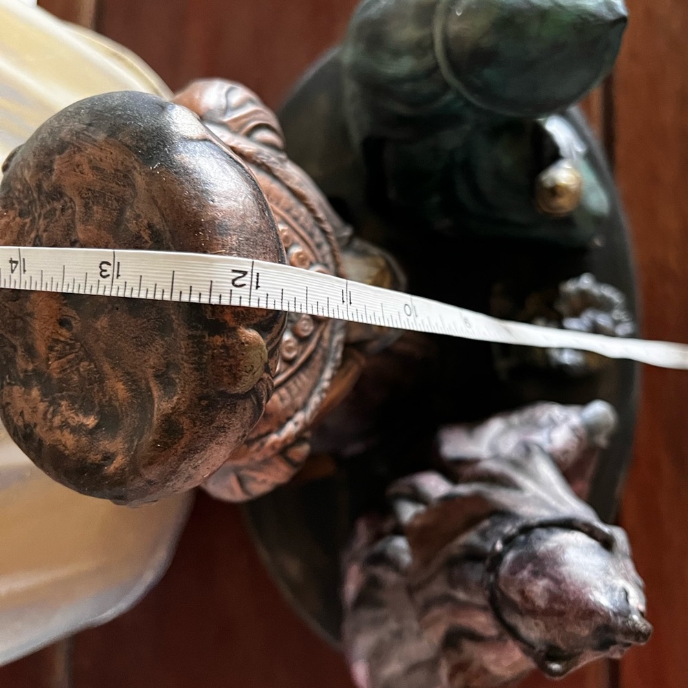 Three Wise Men or Three Kings unique ceramic bronze like art - Picture 4 of 12